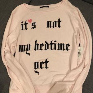 COPY - BNWT wildfox it’s not bedtime jumper size small